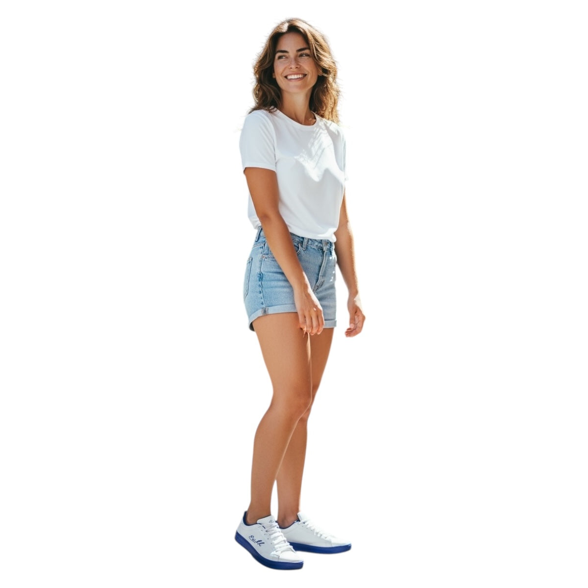 Tenis Casual Mujer Eichh Color Blanco