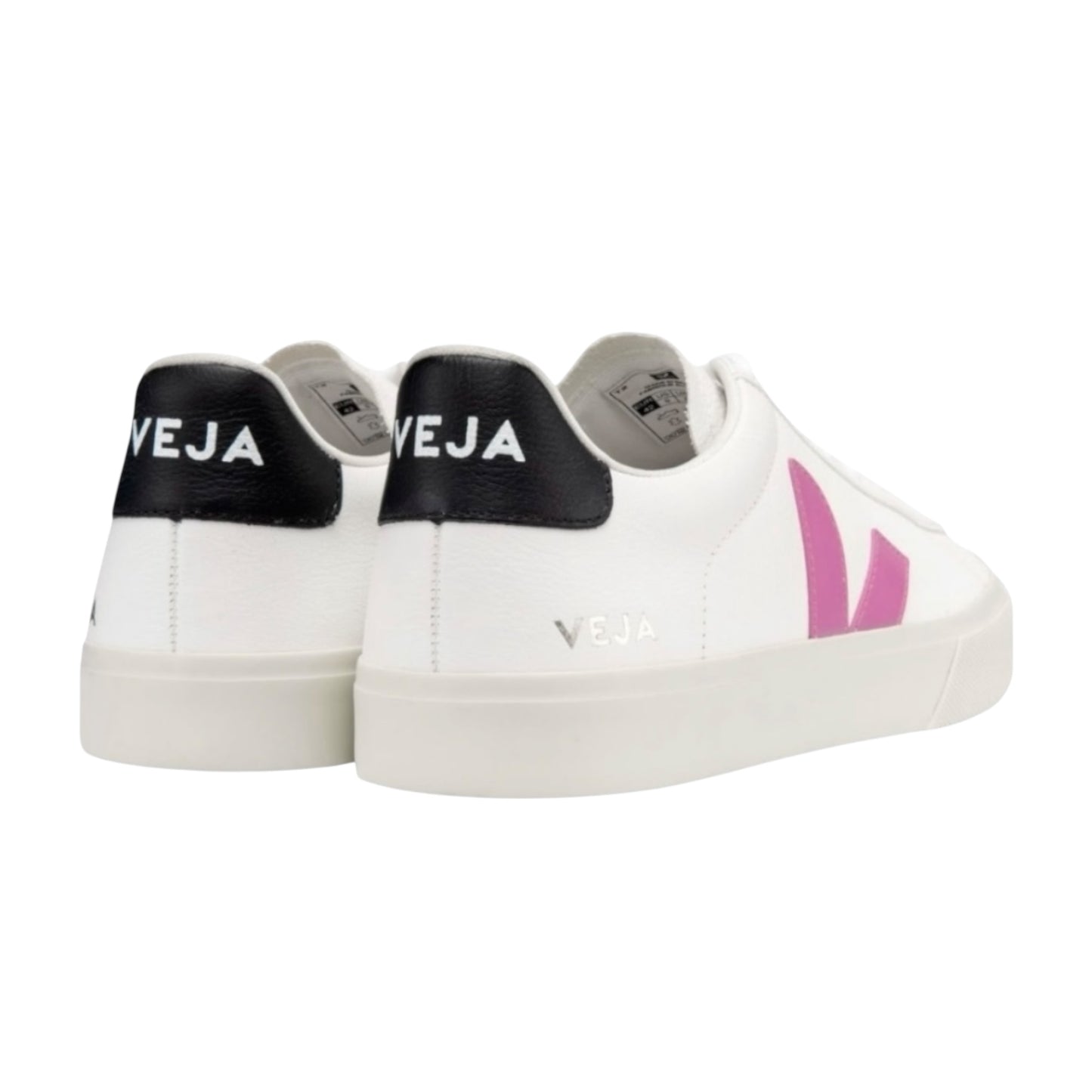 Tenis De Campo Veja Color Blanco Con Logo Fucsia