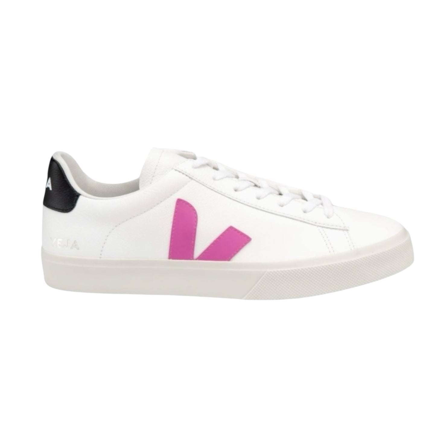 Tenis De Campo Veja Color Blanco Con Logo Fucsia