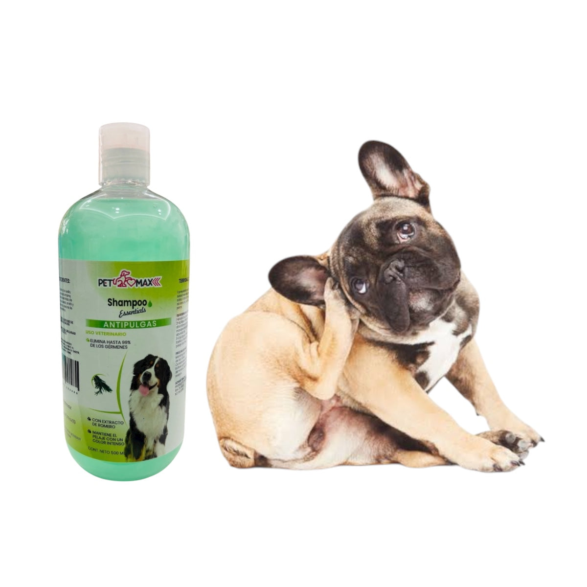 SHAMPO ESSENTIALS ANTIPULGAS CONTENIDO NETO 500 ml