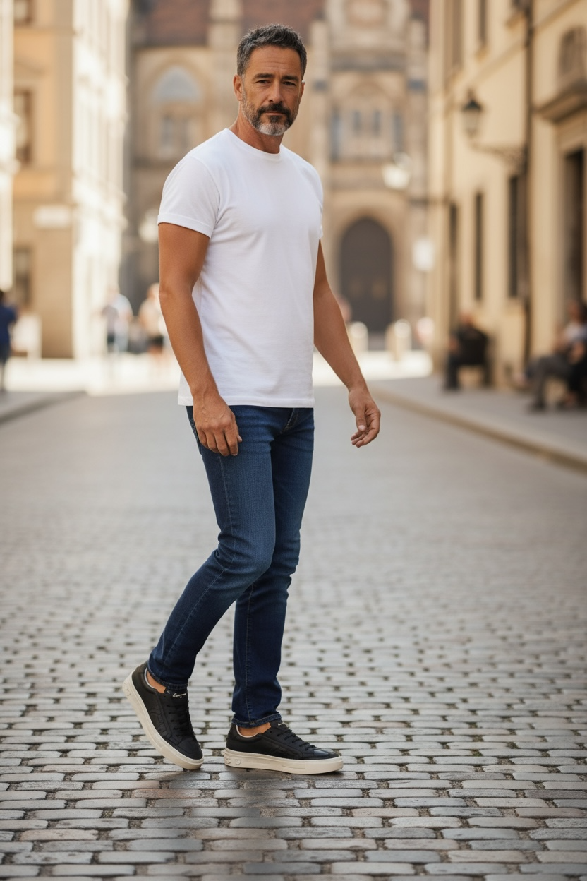 Tenis Ferragamo Gancio color negro con suela color blanco mate