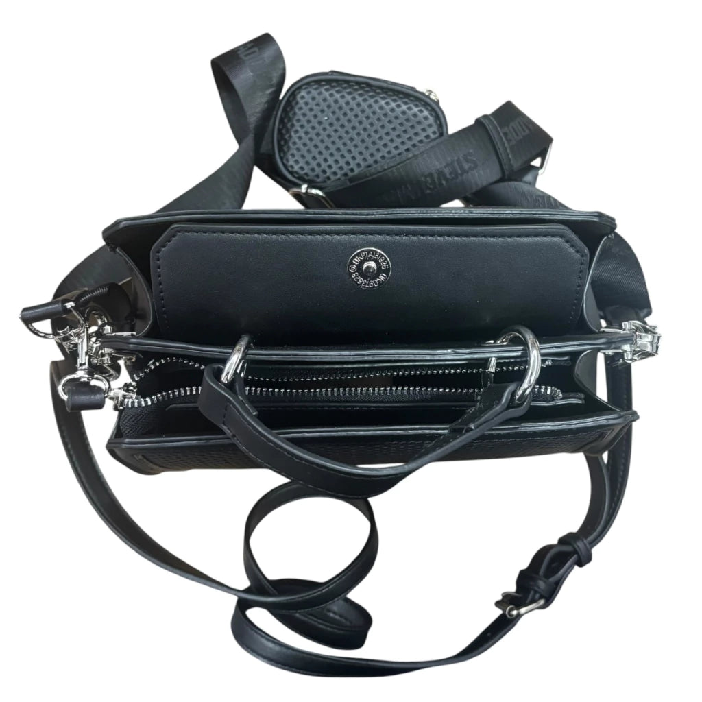 Bolsa Shoulder Bevelyn PERF Steve Madden color negro