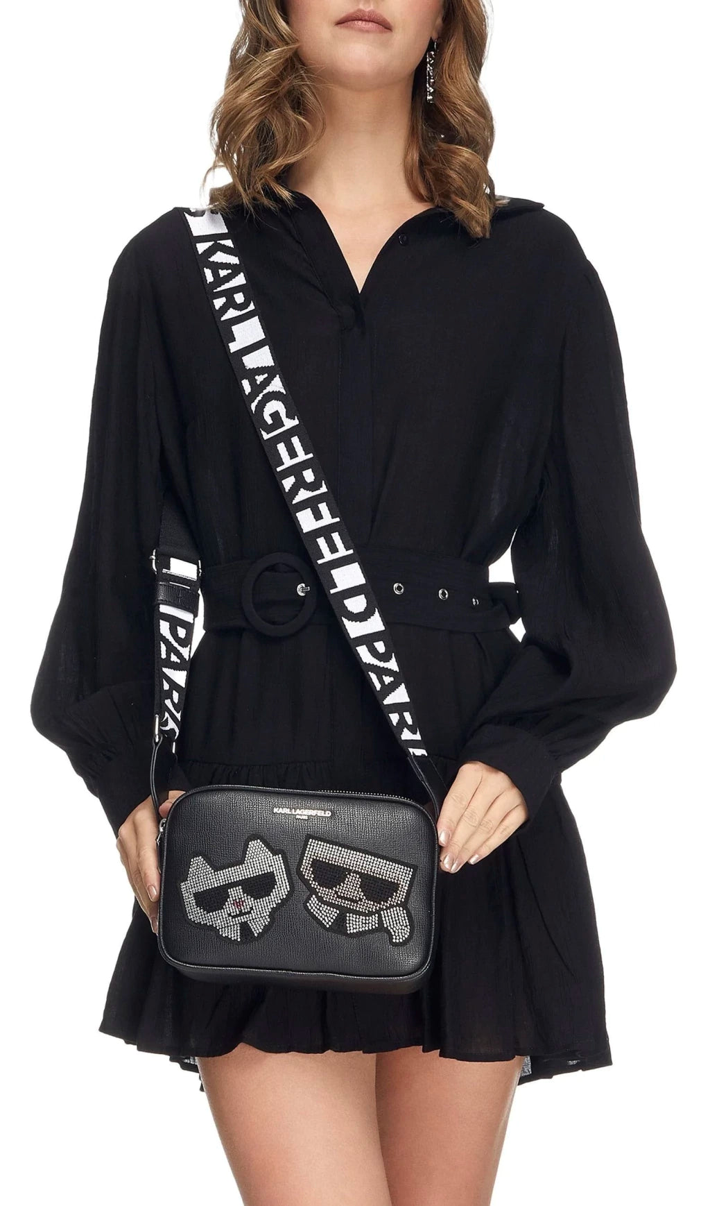 Bolsa crossbody Stella para mujer colo negro Karl Lagerfeld