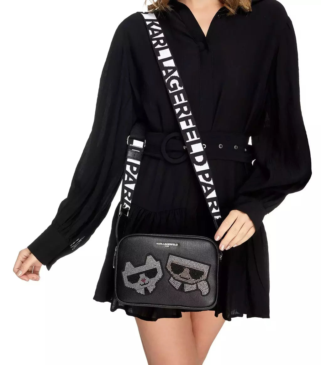 Bolsa crossbody Stella para mujer colo negro Karl Lagerfeld