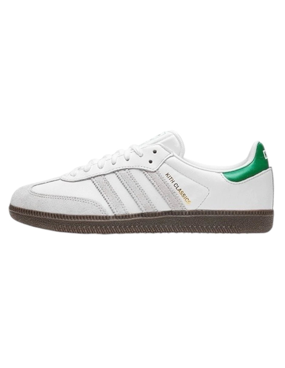 TENIS ADIDAS SAMBA OG KITH CLASSIC BLANCOS CON VERDE