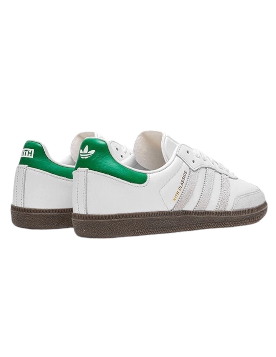 TENIS ADIDAS SAMBA OG KITH CLASSIC BLANCOS CON VERDE