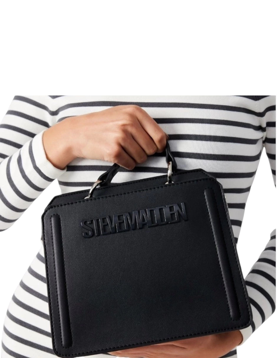 Bolsa Bevelyn Steve Madden color negro Piel 100%