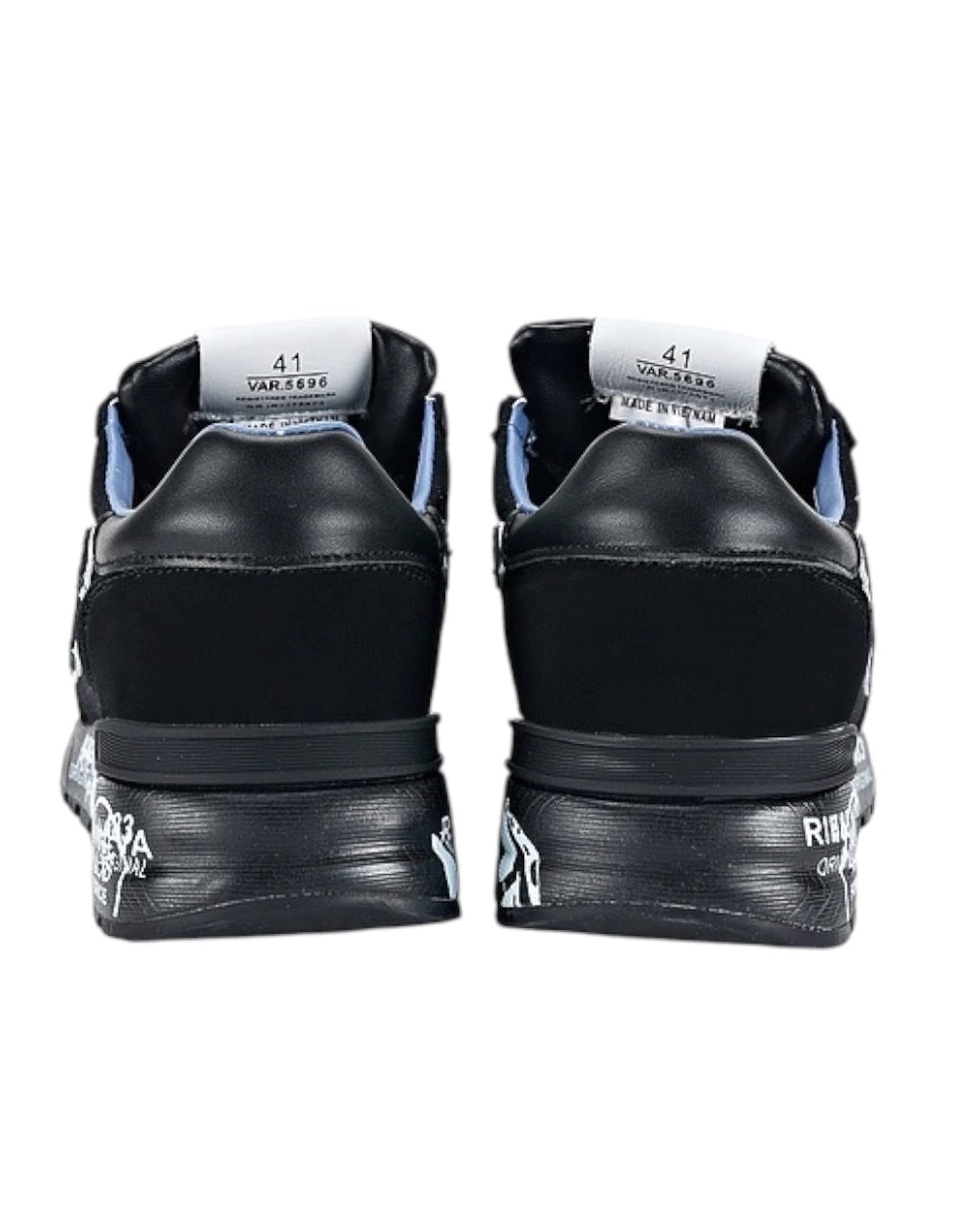 TENIS PREMIATA MICK CON CON CORDONES Y PARCHE DEL LOGO