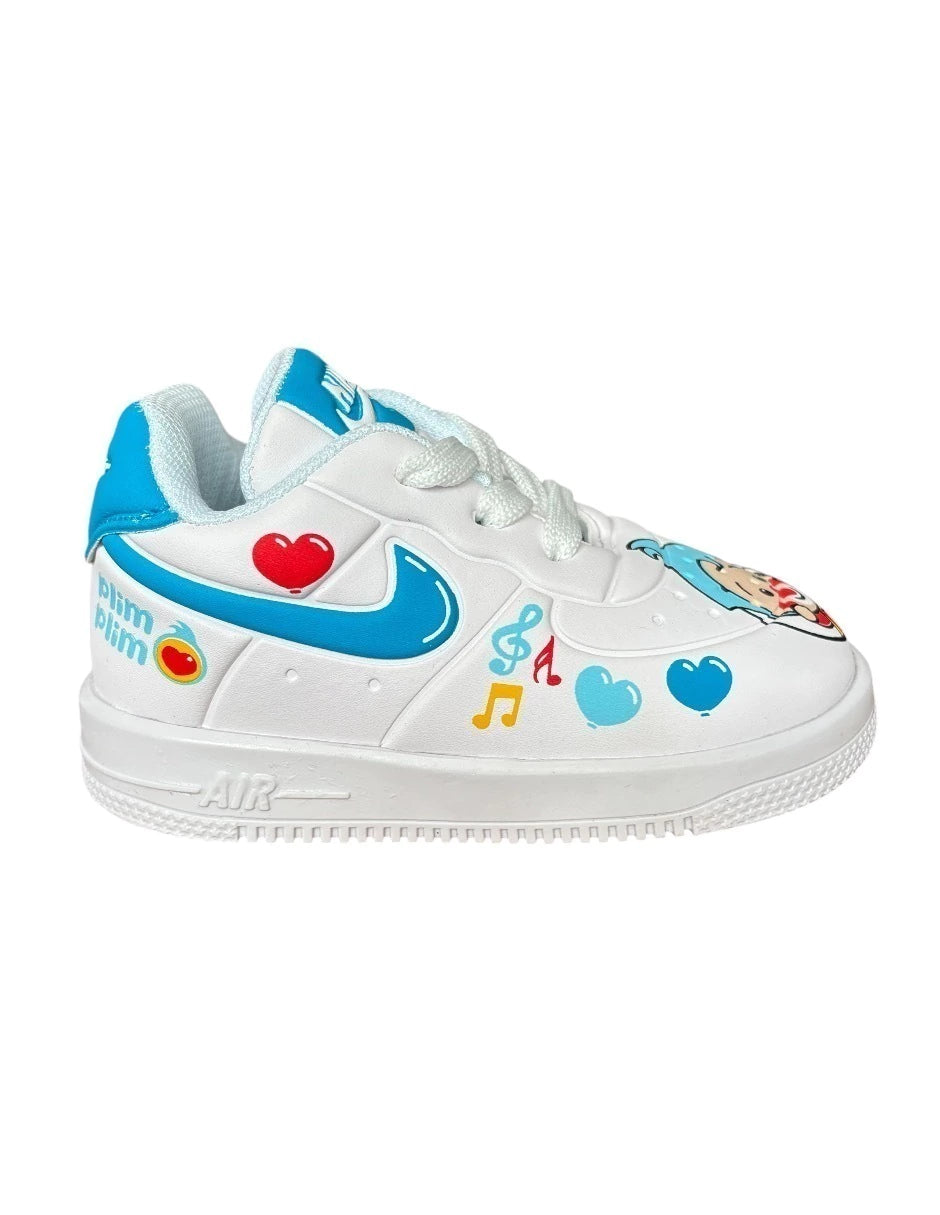 TENIS NIKE KIDS PAYASITO PLIM PLIM CON SUELA DE GOMA TURQUESA