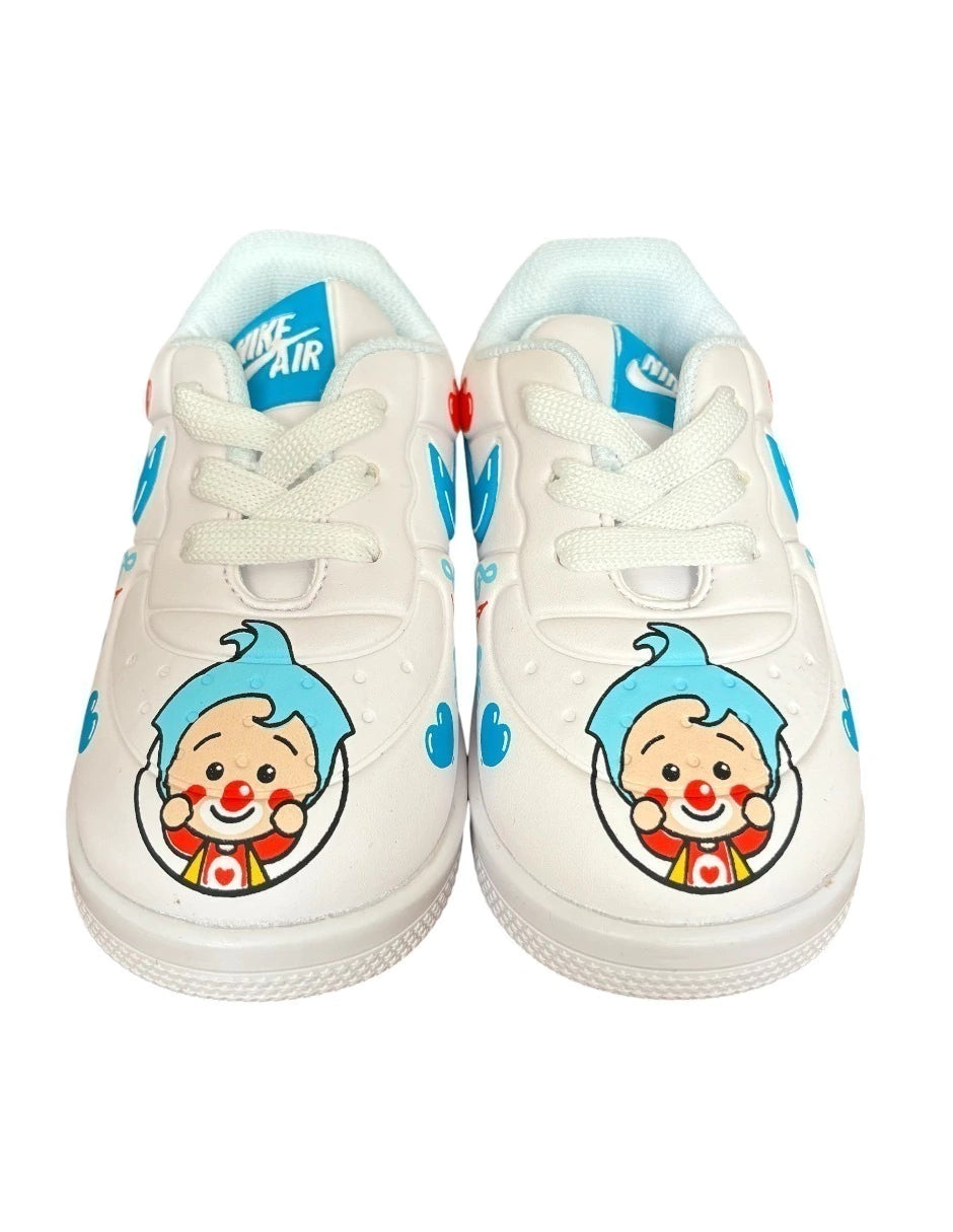 TENIS NIKE KIDS PAYASITO PLIM PLIM CON SUELA DE GOMA TURQUESA
