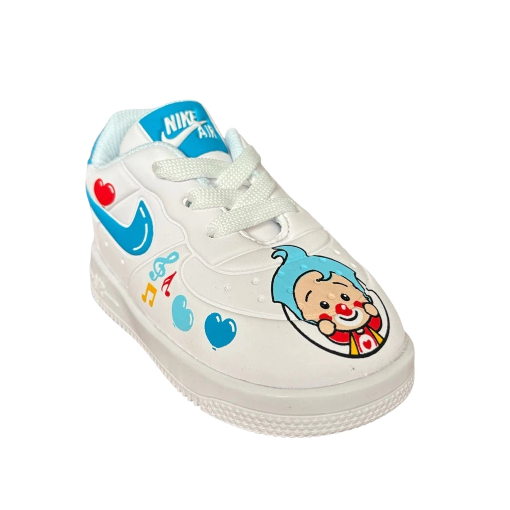 TENIS NIKE KIDS PAYASITO PLIM PLIM CON SUELA DE GOMA TURQUESA