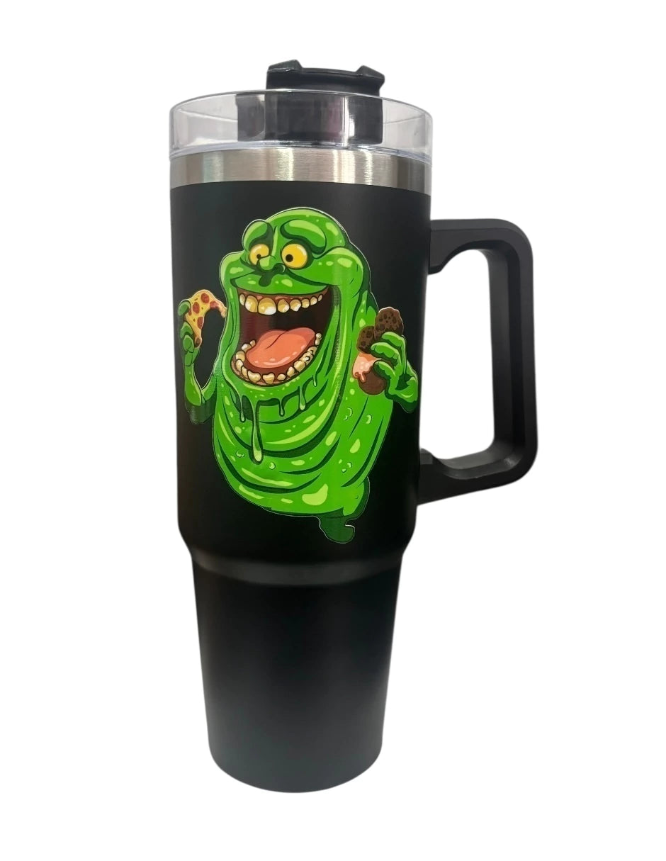 Termo de acero inoxidable color Negro, Pegajoso 30 Oz