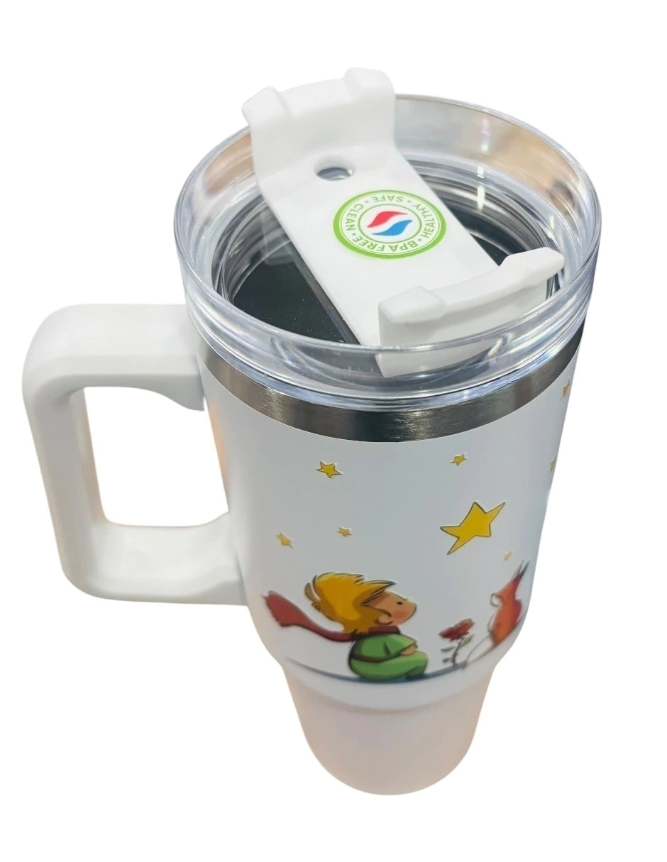 Termo de acero inoxidable, El principito, capacidad 30 Oz