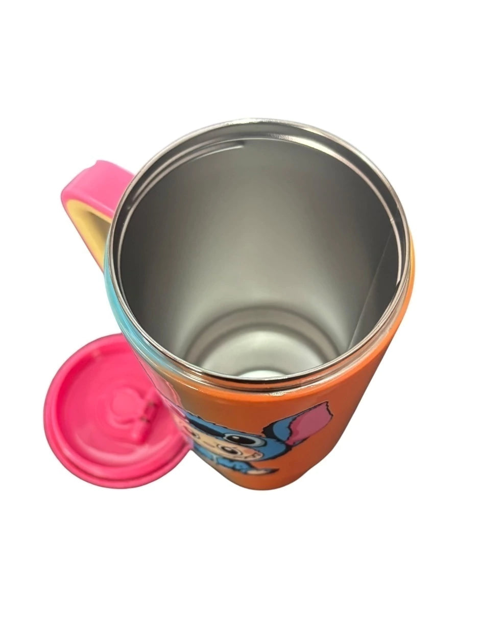 Termo de acero inoxidable multicolor de Labubu