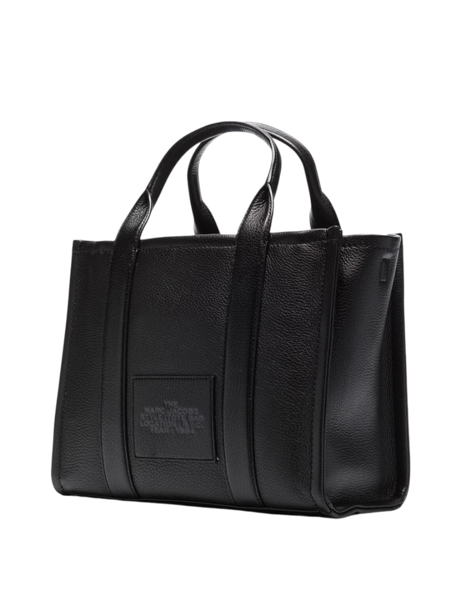 Bolsa Tote de piel color negro Marc Jacobs con asa desmontable y ajustable THE TOTE BAG