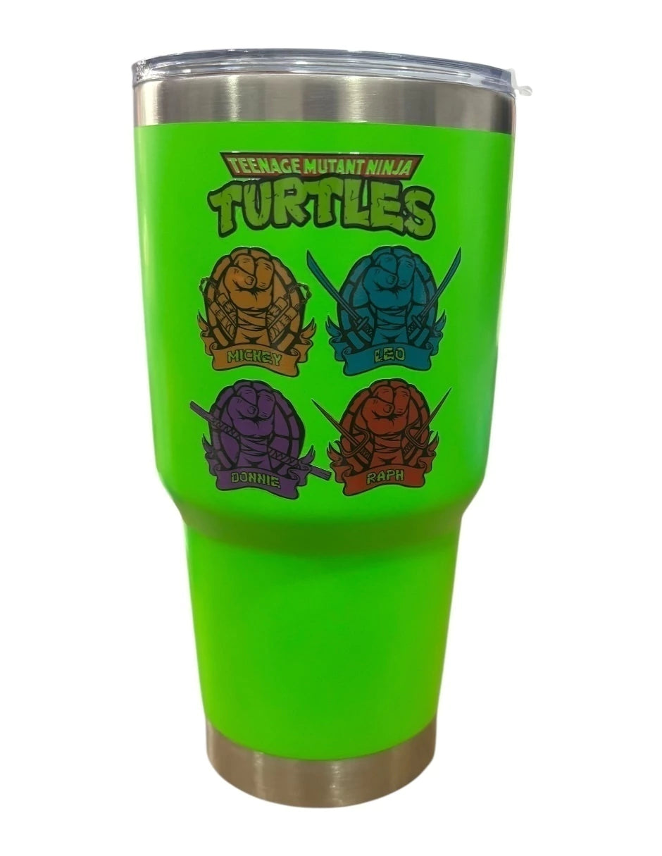 Termo acero inoxidable verde Tortugas ninja