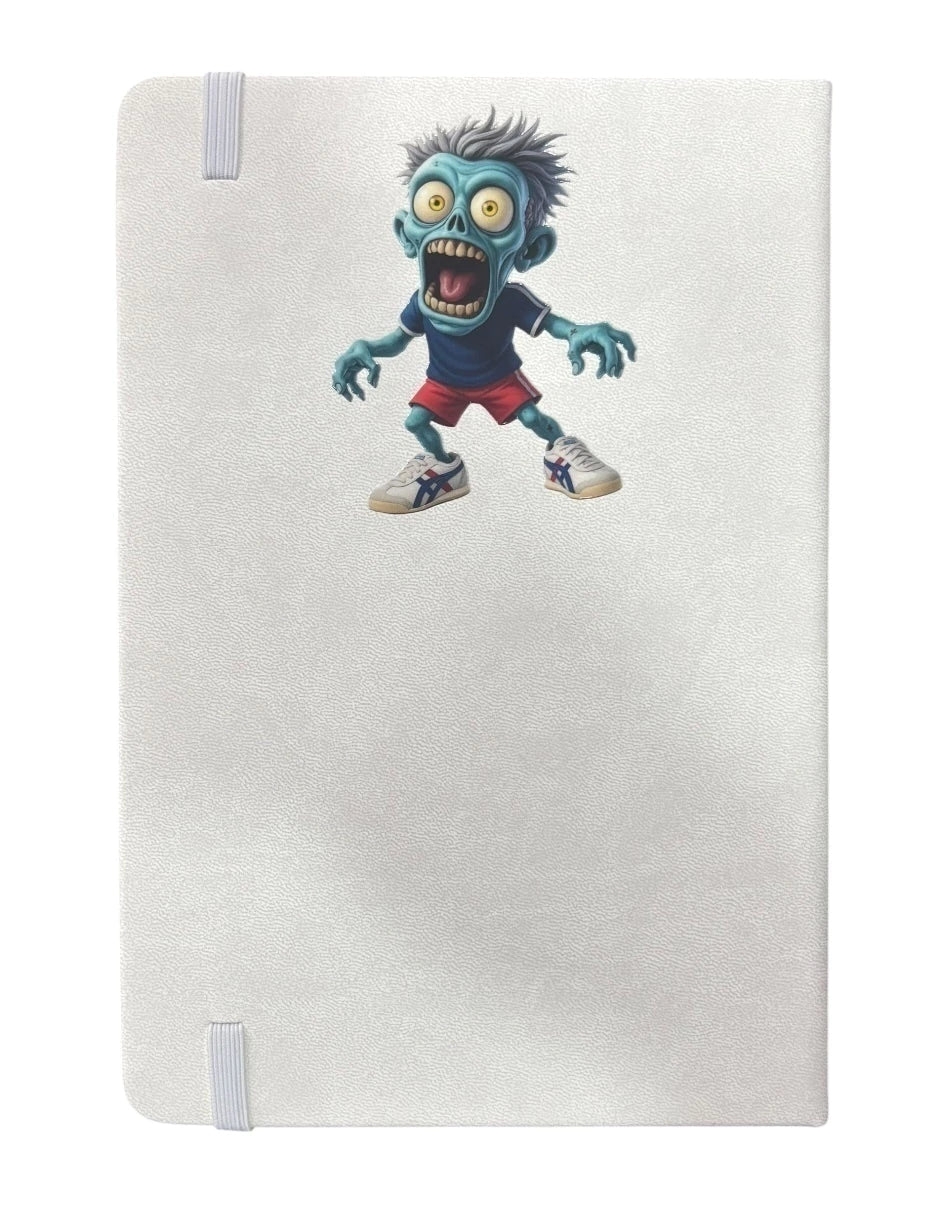 Libreta estilo francés color blanco Zombie Macareno