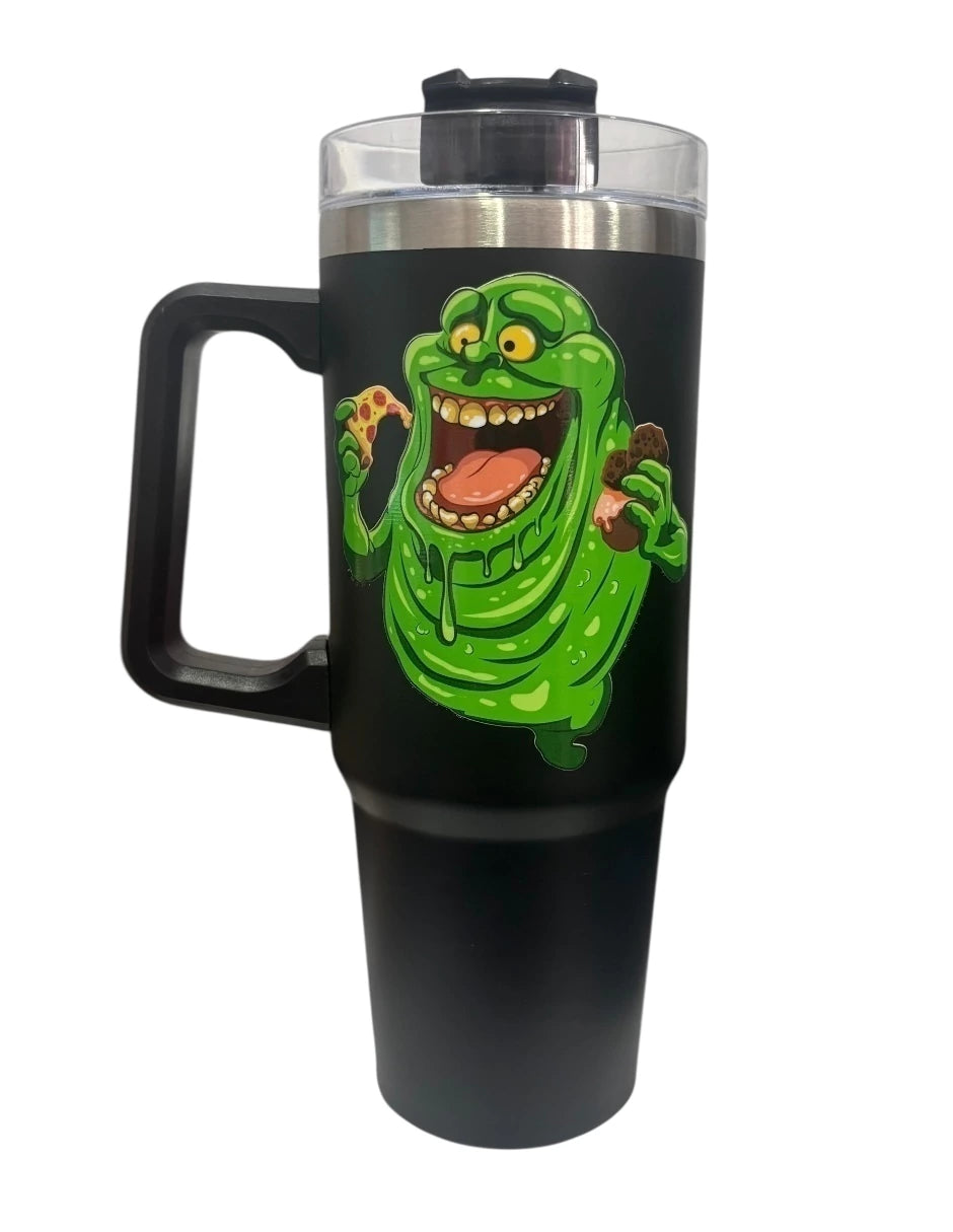 Termo de acero inoxidable color Negro, Pegajoso 30 Oz