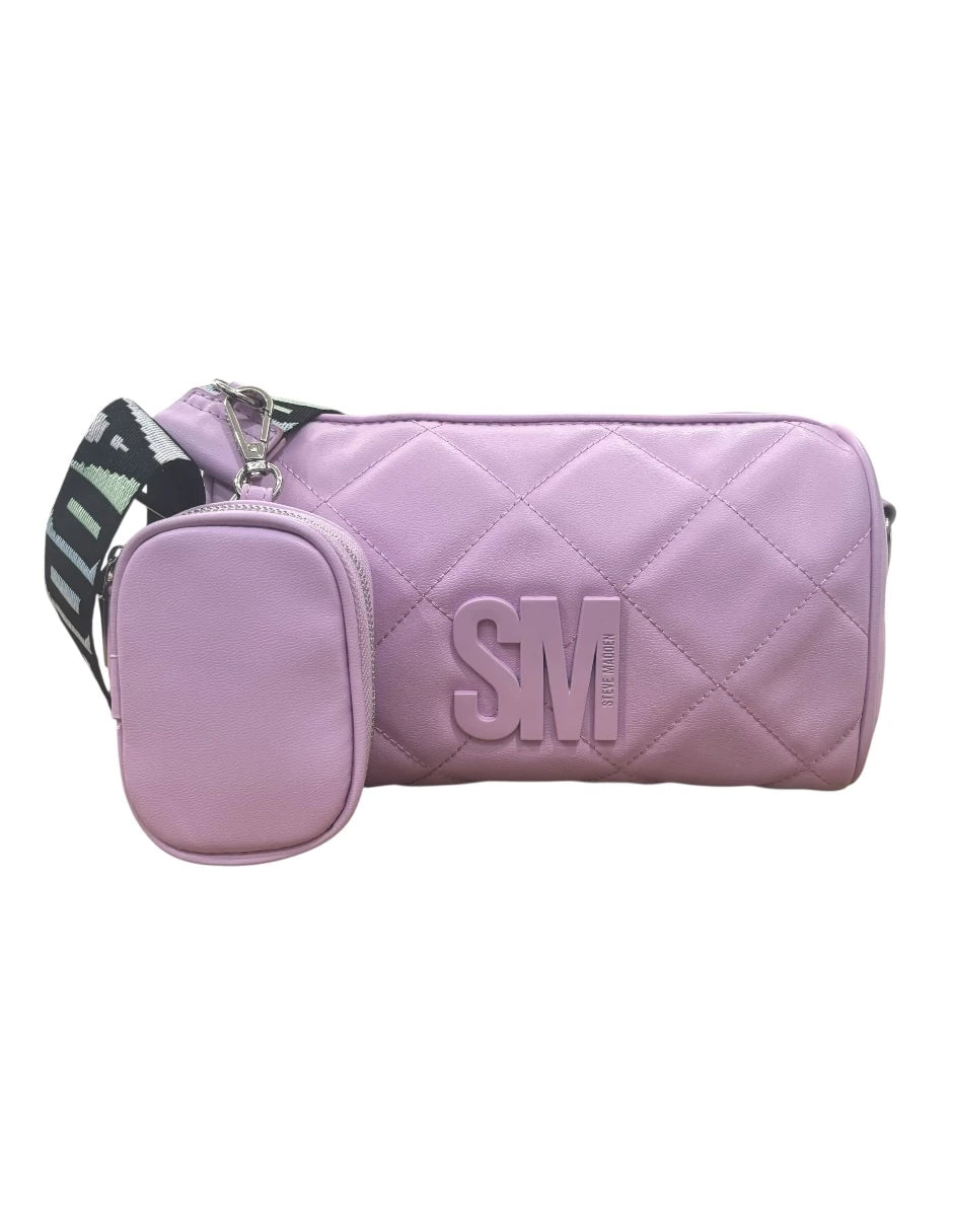 Bolsa Crossbody Steve Madden BGERRI colo lila con dos asas desmontables y ajustables