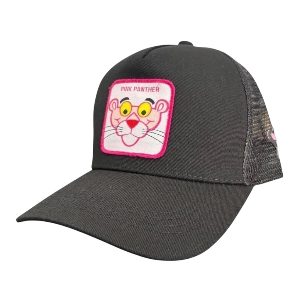 Gorra Pantera Rosa color negro con broche ajustable