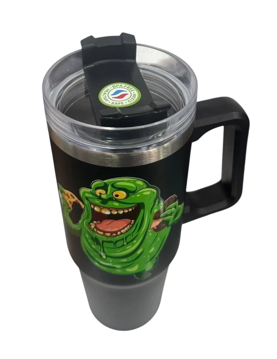 Termo de acero inoxidable color Negro, Pegajoso 30 Oz