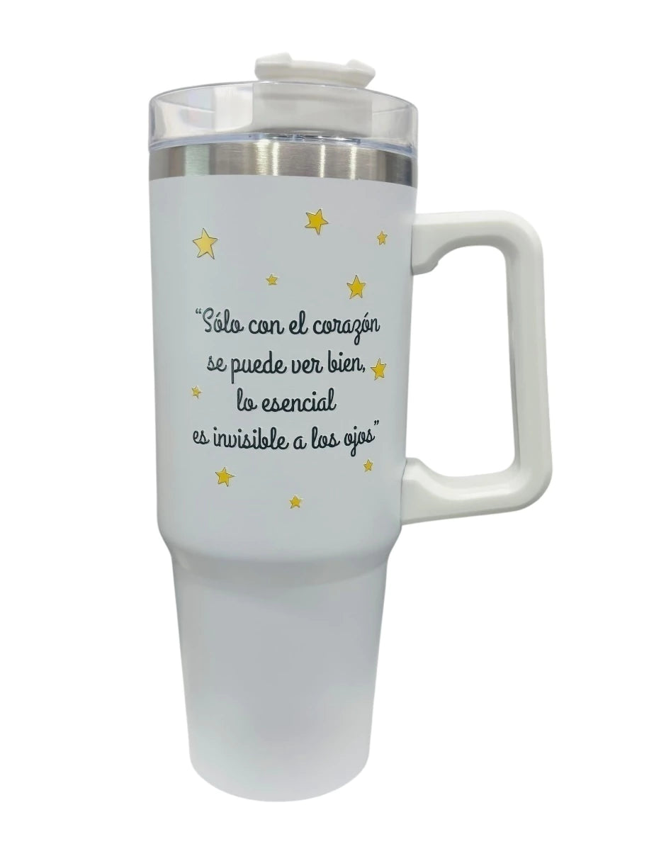 Termo de acero inoxidable, El principito, capacidad 30 Oz