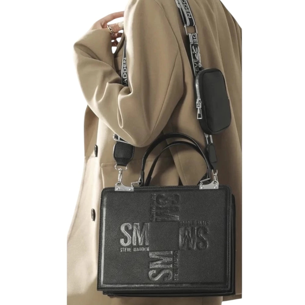 Bolsa Shoulder BMATEO Steve Madden color negro