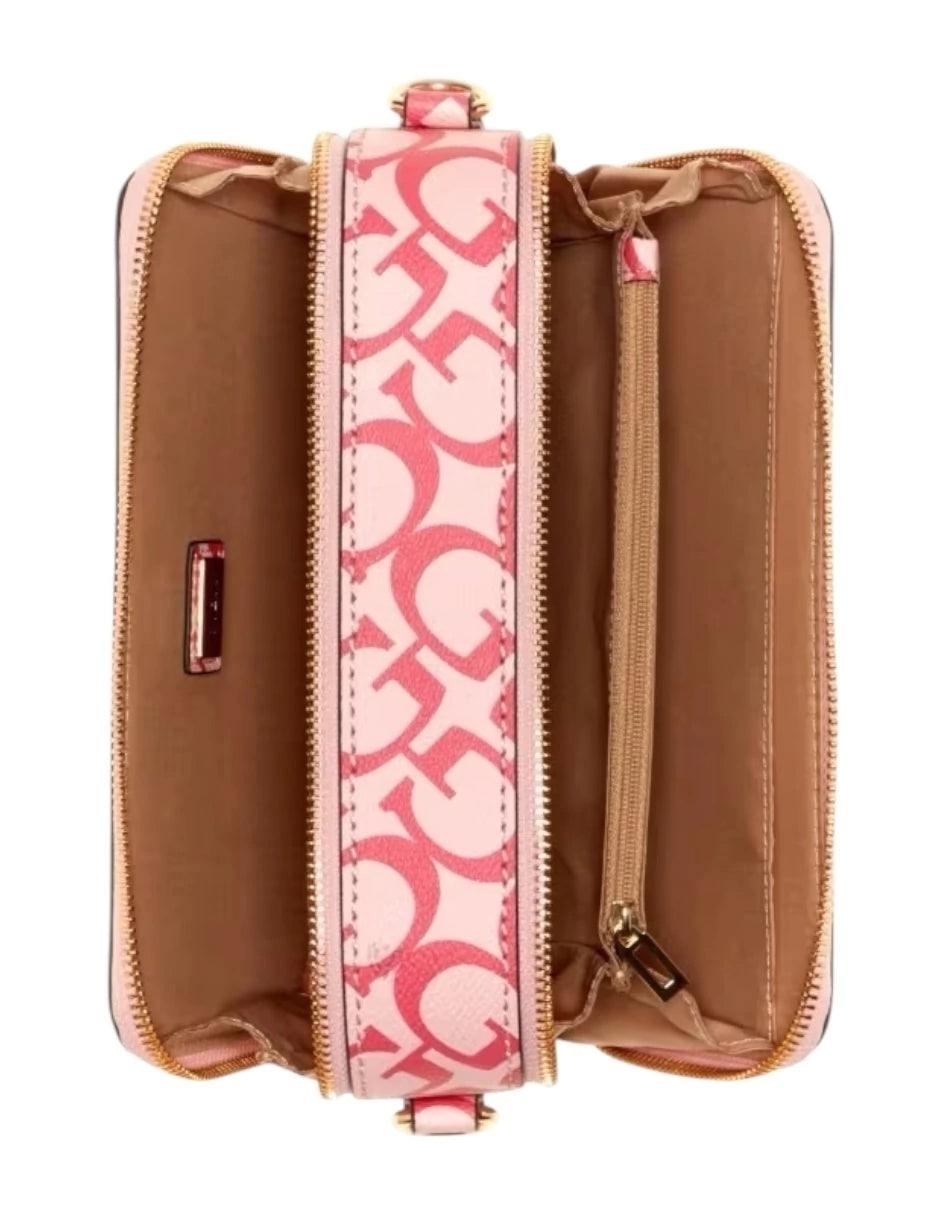 Bolsa Crossbody Mini color rosa Guess