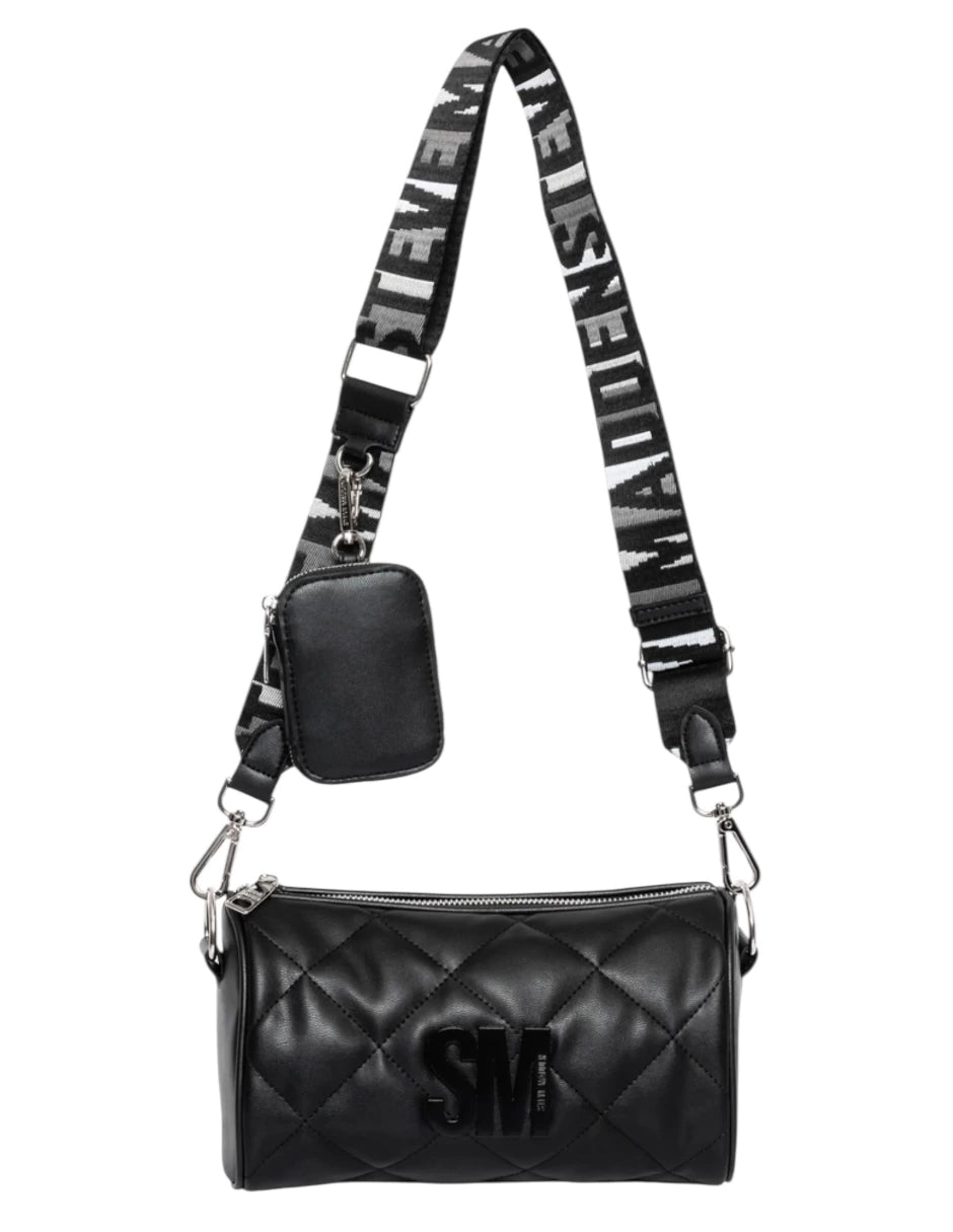 Bolsa Crossbody Steve Madden BGERRI colo negro con dos asas desmontables y ajustables