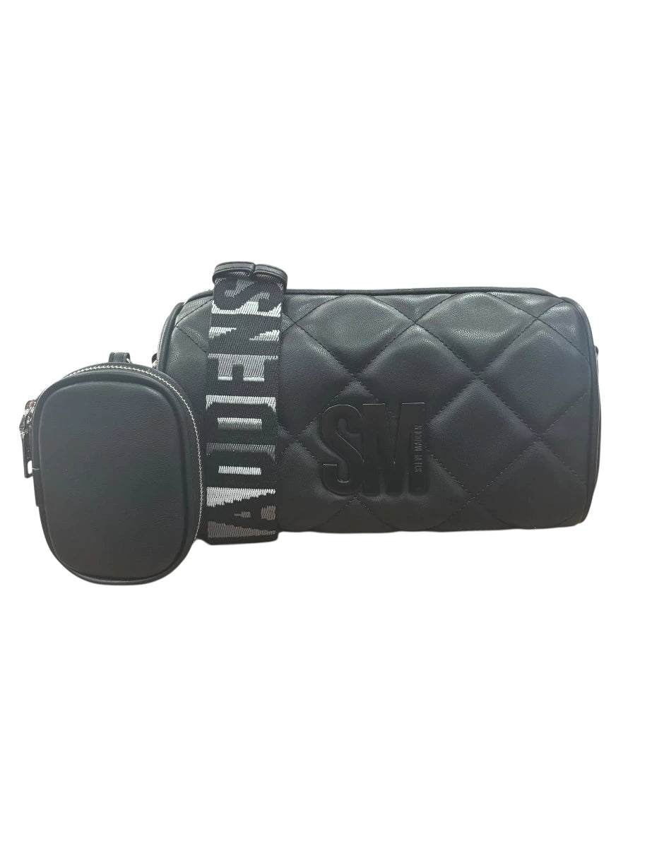 Bolsa Crossbody Steve Madden BGERRI colo negro con dos asas desmontables y ajustables