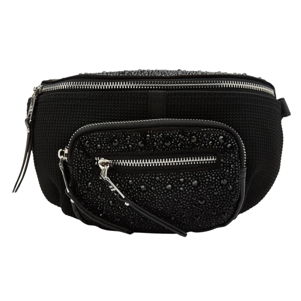 Bolsa tipo Canguerea negra para mujer Steve Madden