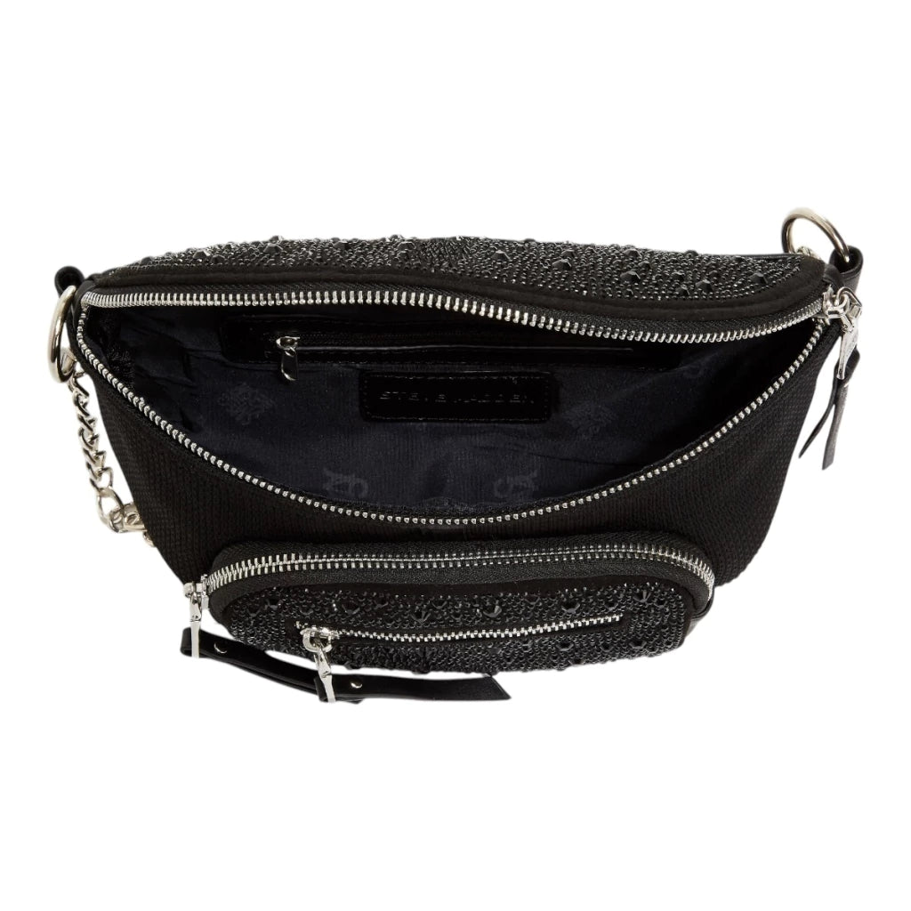 Bolsa tipo Canguerea negra para mujer Steve Madden