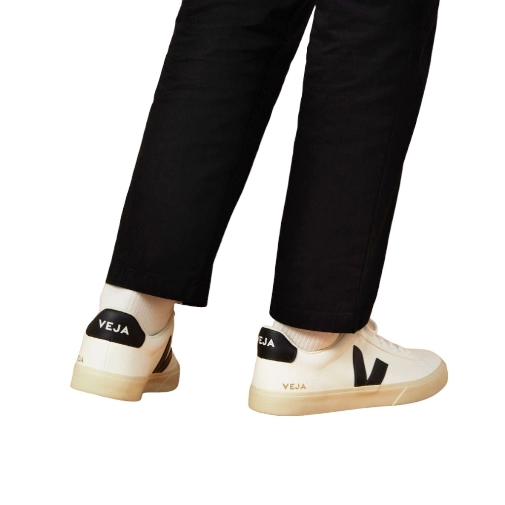 TENIS DE CAMPO CHROMEFREE LEATHER WHITE BLACK