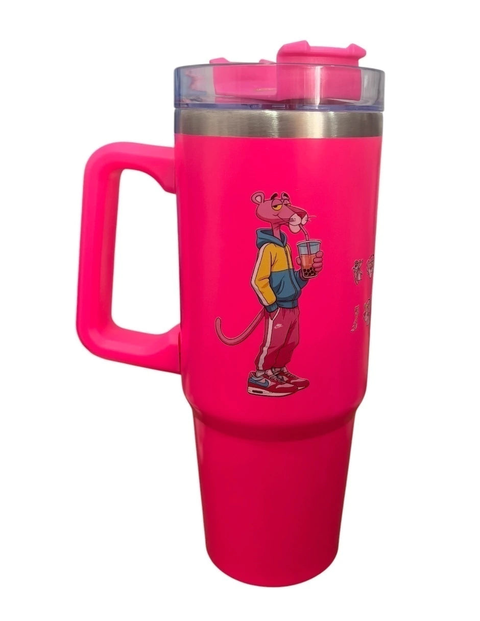 Termo de acero inoxidable Fartmex color fucsia