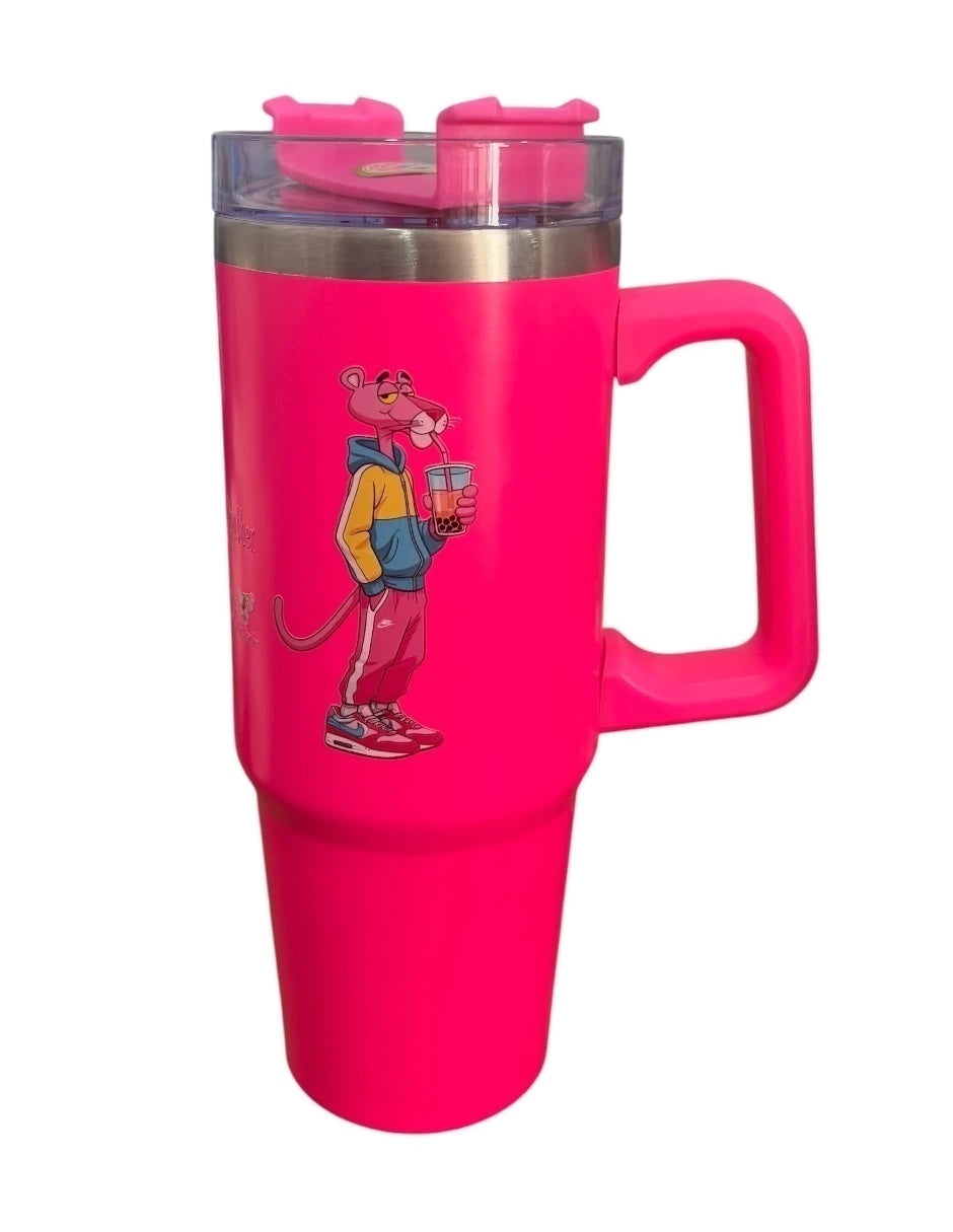 Termo de acero inoxidable Fartmex color fucsia