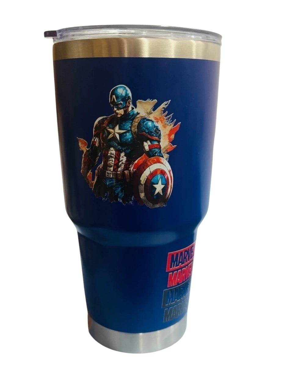 Termo de acero inoxidable Fartmex color Azul Marvel