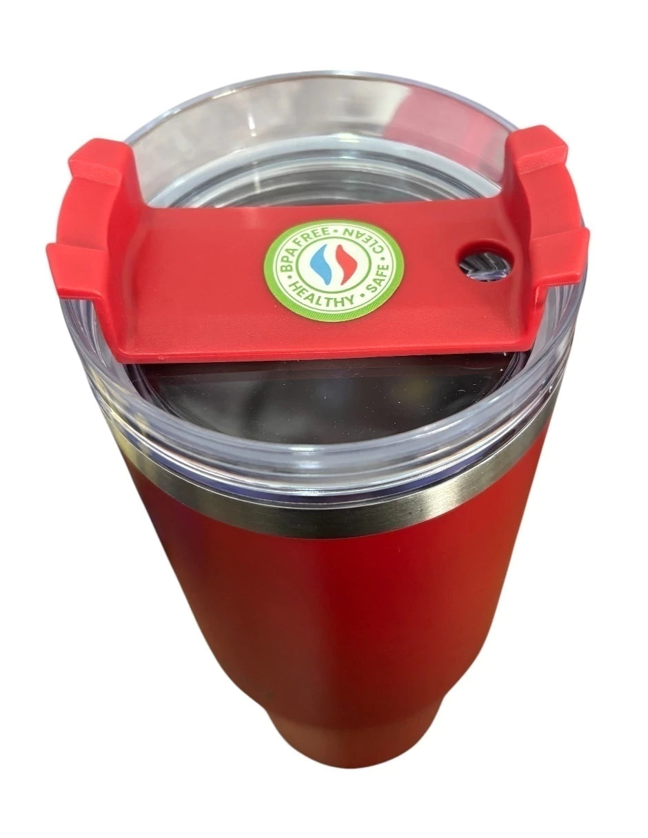 Termo de acero inoxidable Fartmex color rojo, Spiderman