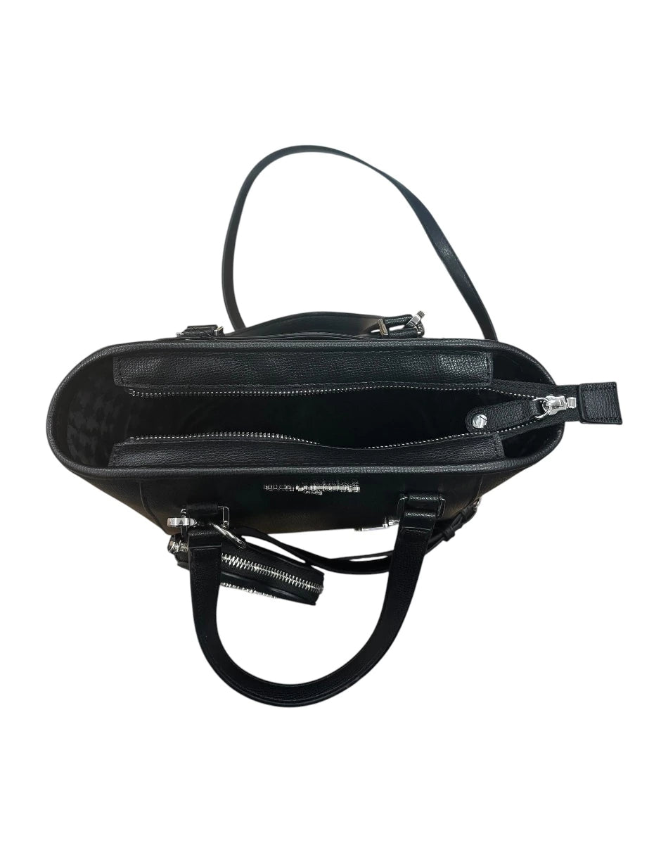 Bolsa Tote Karl Lagerfeld color negro con asa desmontable y ajustable