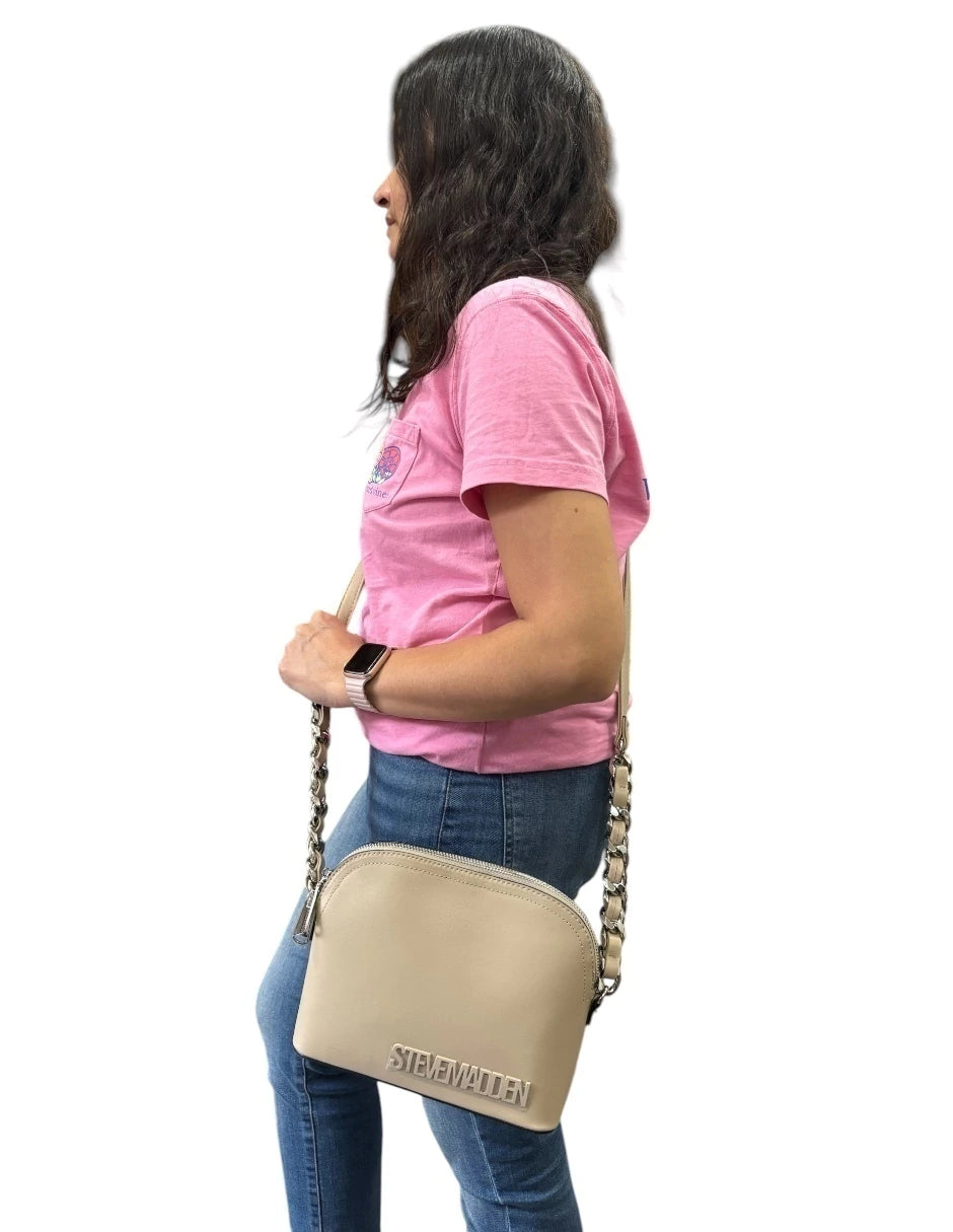 Bolsa Steve Madden Crossbody color beige