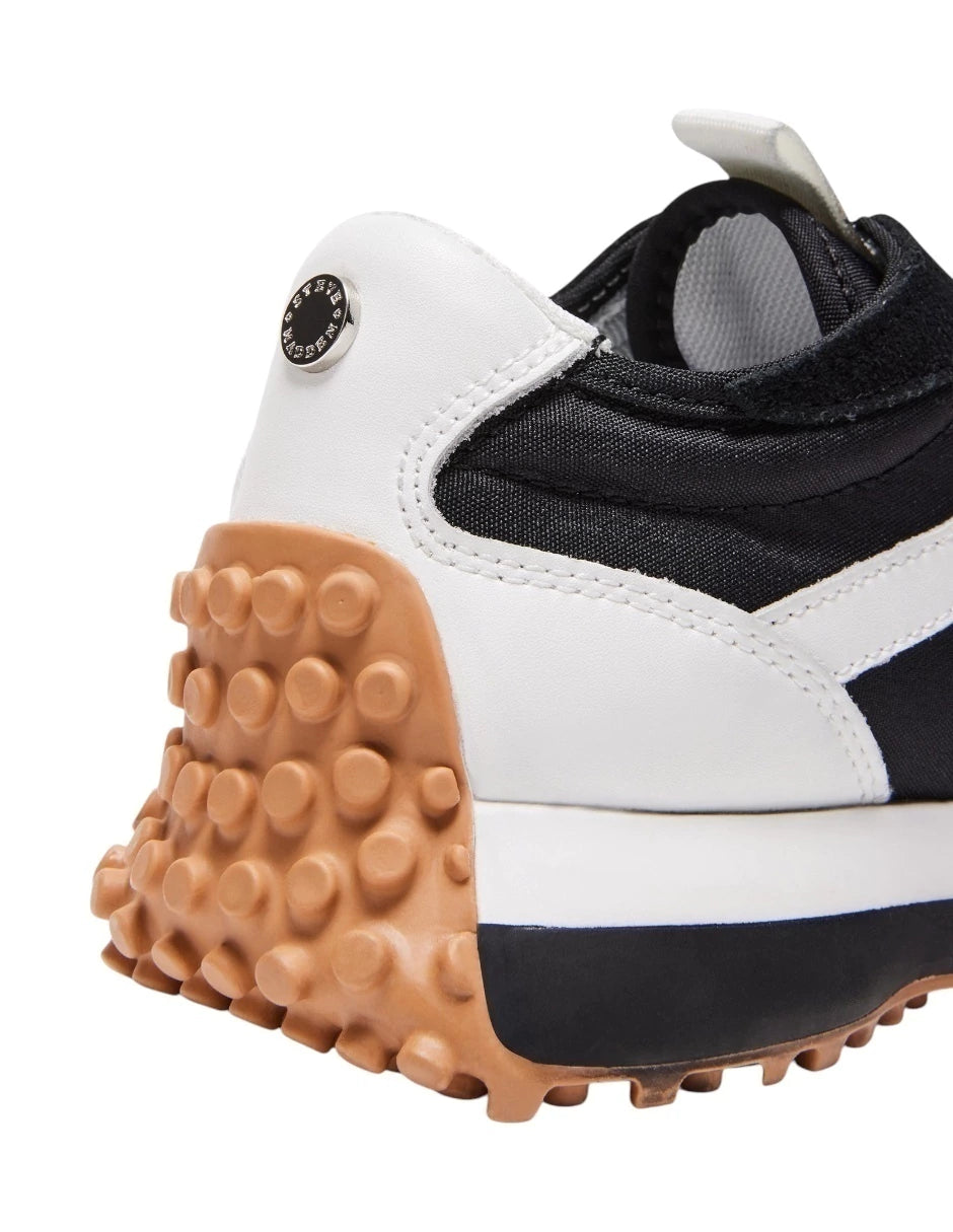 Tenis Steve Madden para mujer, Modelo campo color negro con blanco