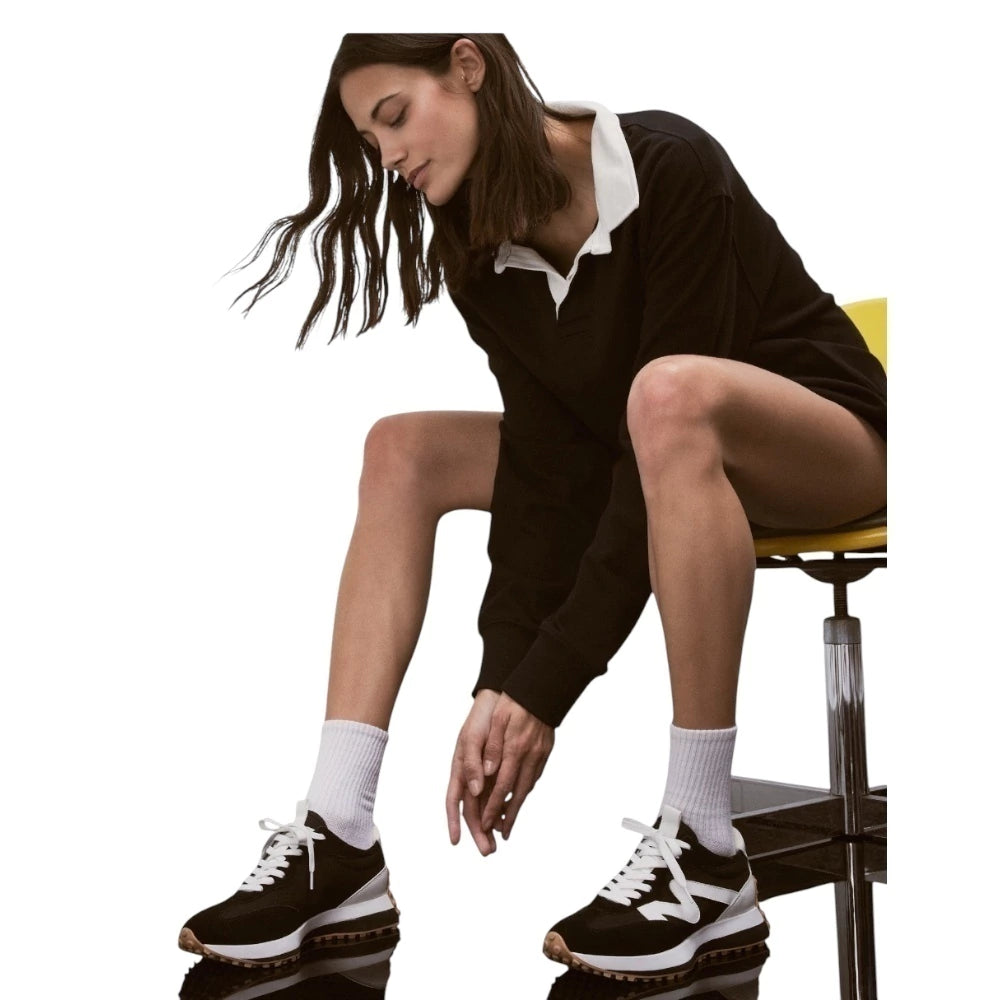 Tenis Steve Madden para mujer, Modelo campo color negro con blanco