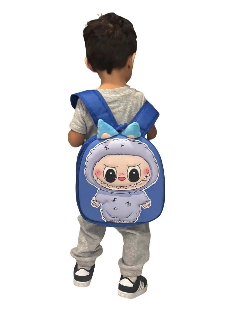 Mochila escolar infantil color Azul de Labubu