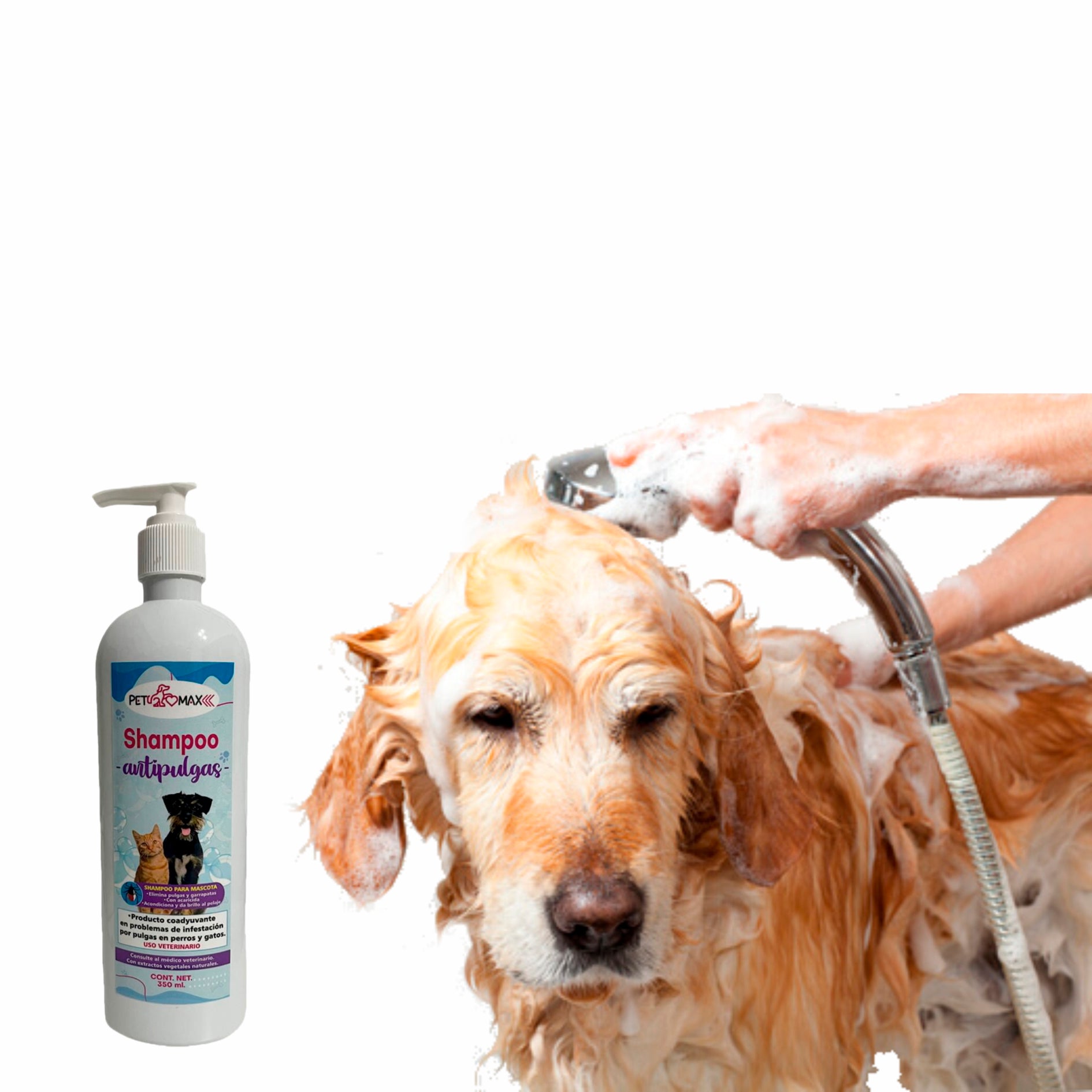 Kit Baño antipulgas-garrapatas para perro y gato