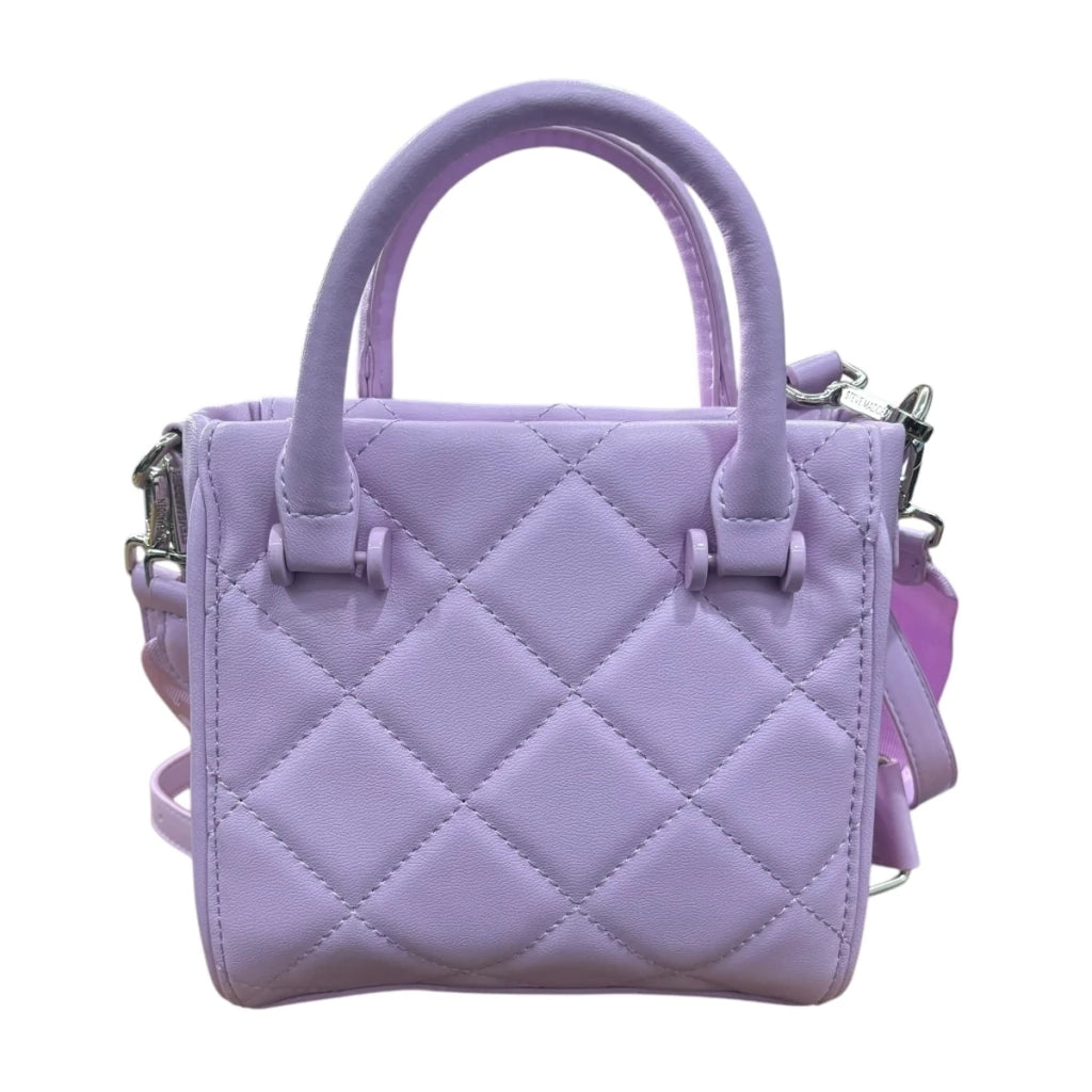 Mini Tote Steve Madden color lila con doble asa para mano