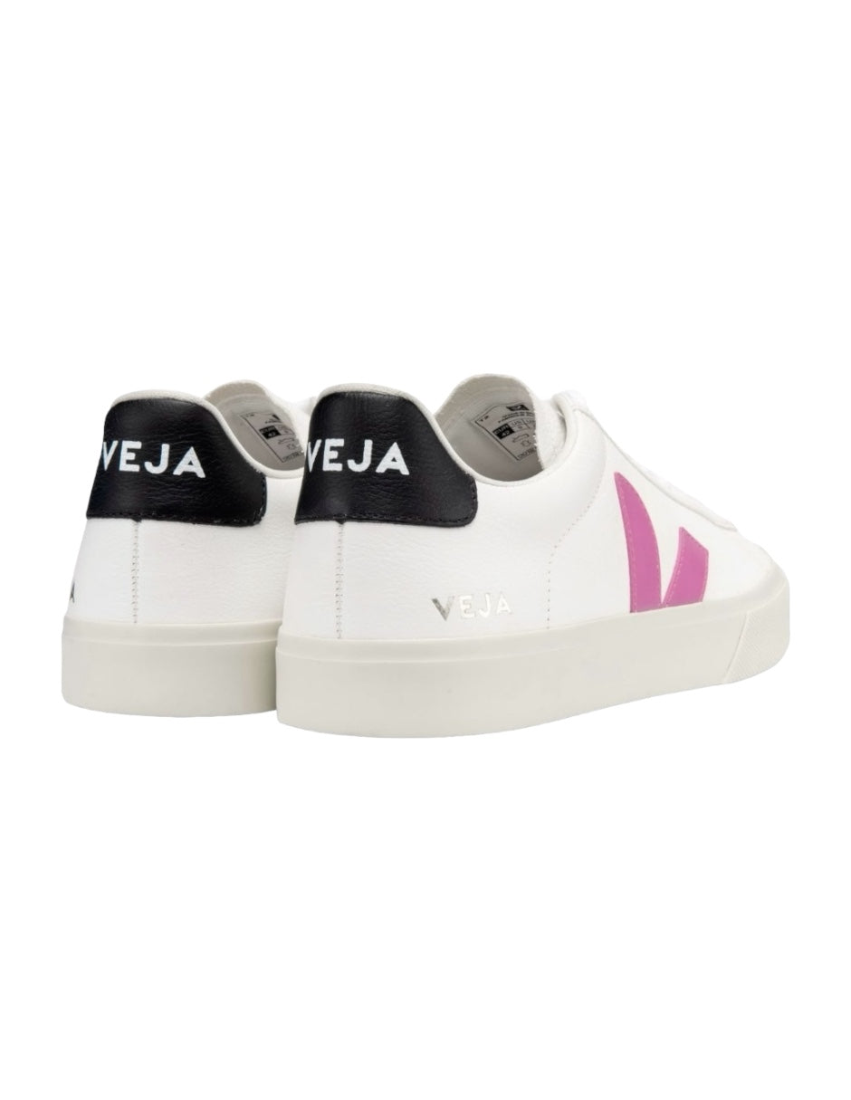Tenis Veja Color Blanco Logo Fucsia