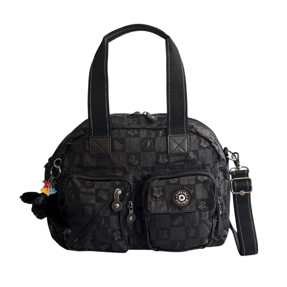 Bolsa Crossbody Kipling Color Gris Oscuro Defea Edición Especial Harry Potter