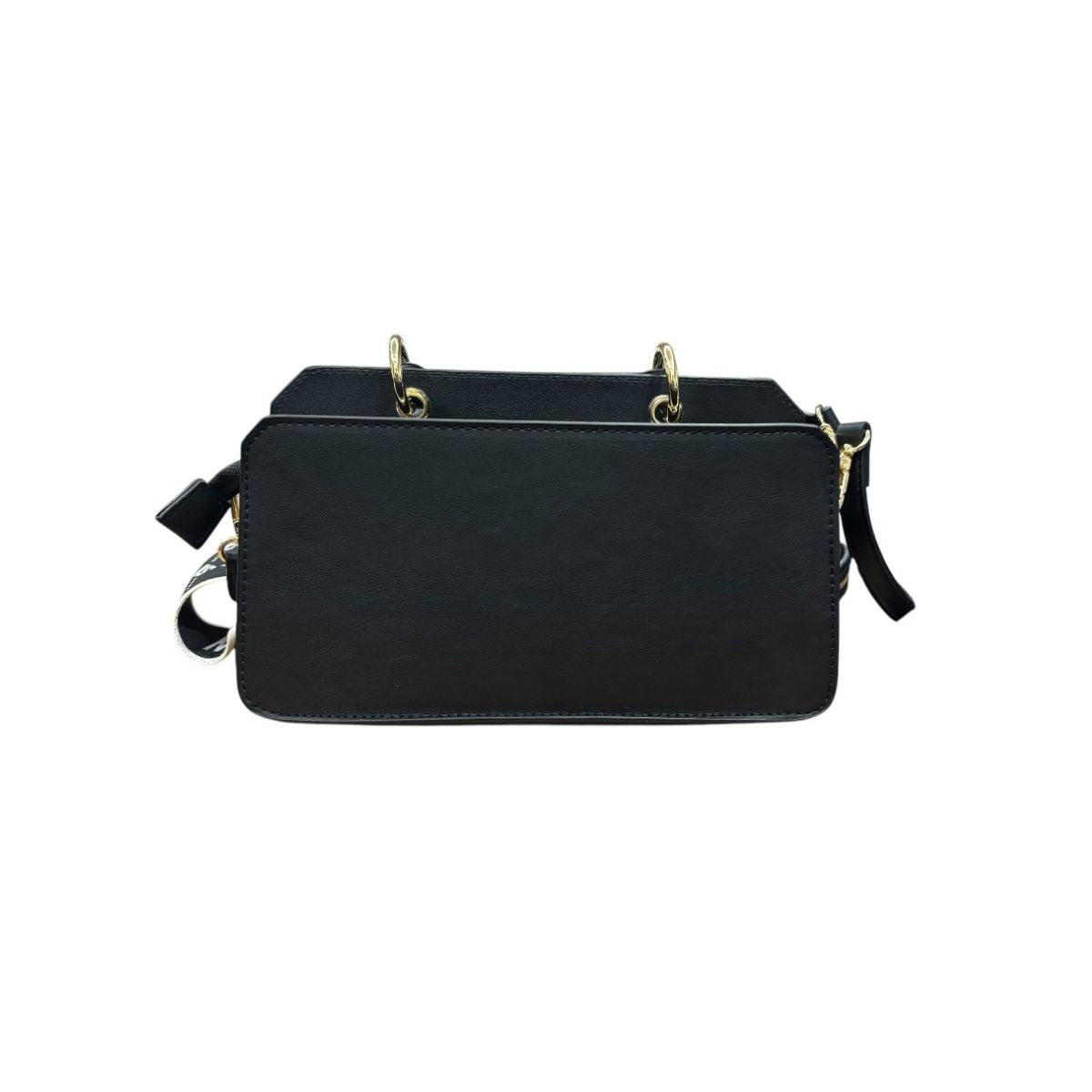 Bolsa Shoulder Mini Steve Madden Color Negro con Doble Asa y Monedero