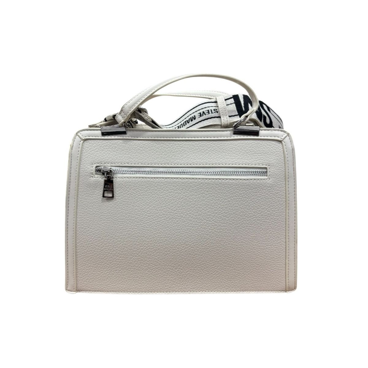 Bolsa Shoulder BMATEO Steve Madden Color Vainilla con Doble Asa y Monedero