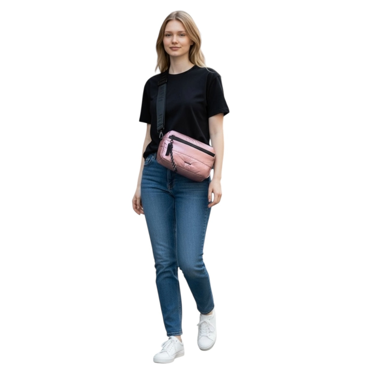 Bolsa Crossbody Luxo Brand Unibella Color Rosa