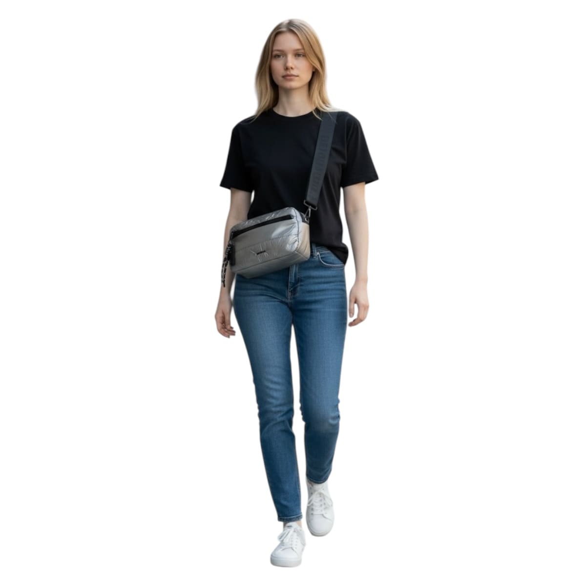 Bolsa Crossbody Luxo Brand Unibella Plata